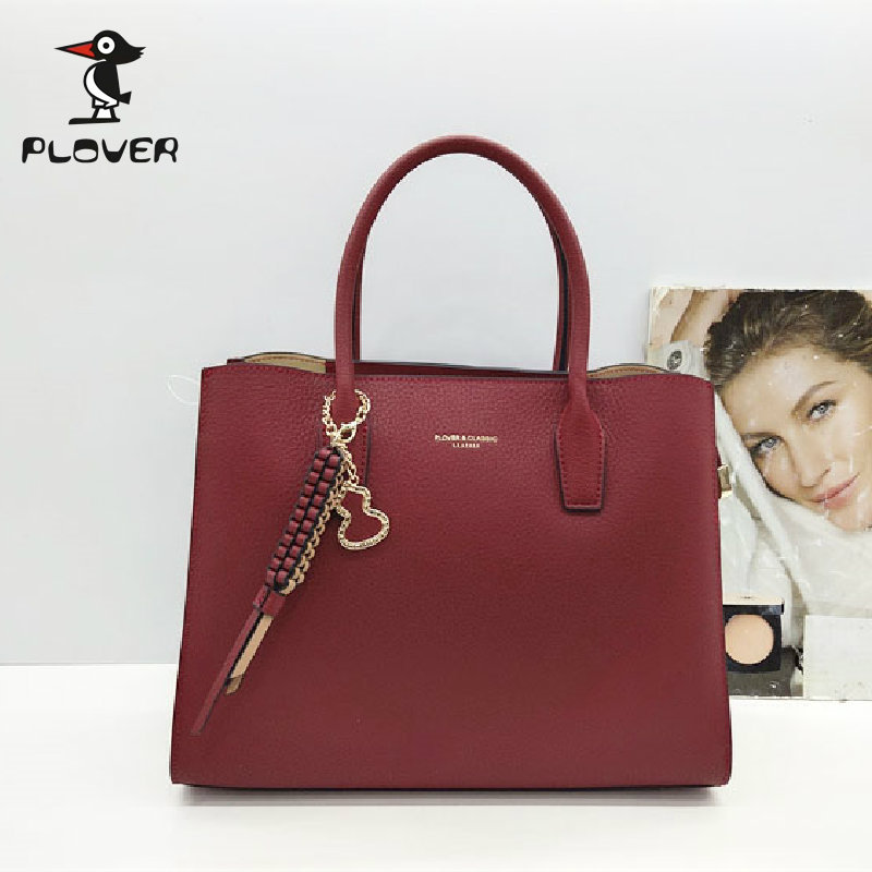 plover/啄木鸟女包正品2024新款时尚高档牛皮手提包单肩py7100248