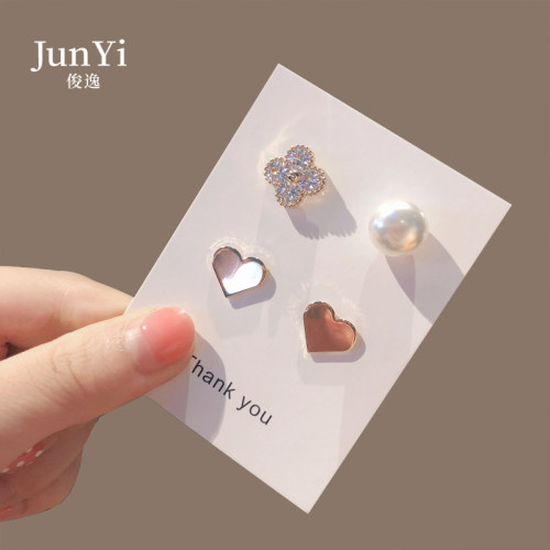 简约小胸针高档女胸花精致迷你小号别针防走光扣针固定衣服配饰品