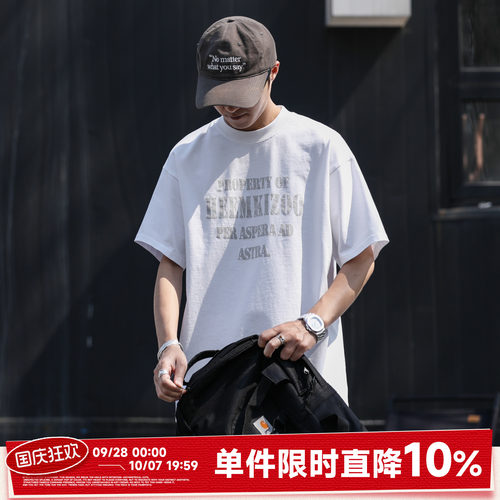 嘿马七作日系印花短袖T恤