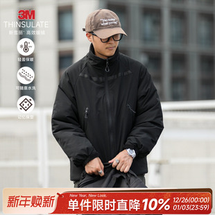 棉衣 立领外套加厚棉服休闲工装 3M雪丽棉嘿马七作冬季 日系复古男士