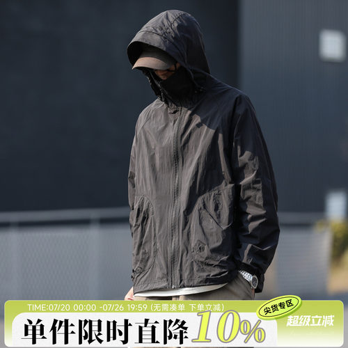UPF50+嘿马七作户外工装防晒衣男