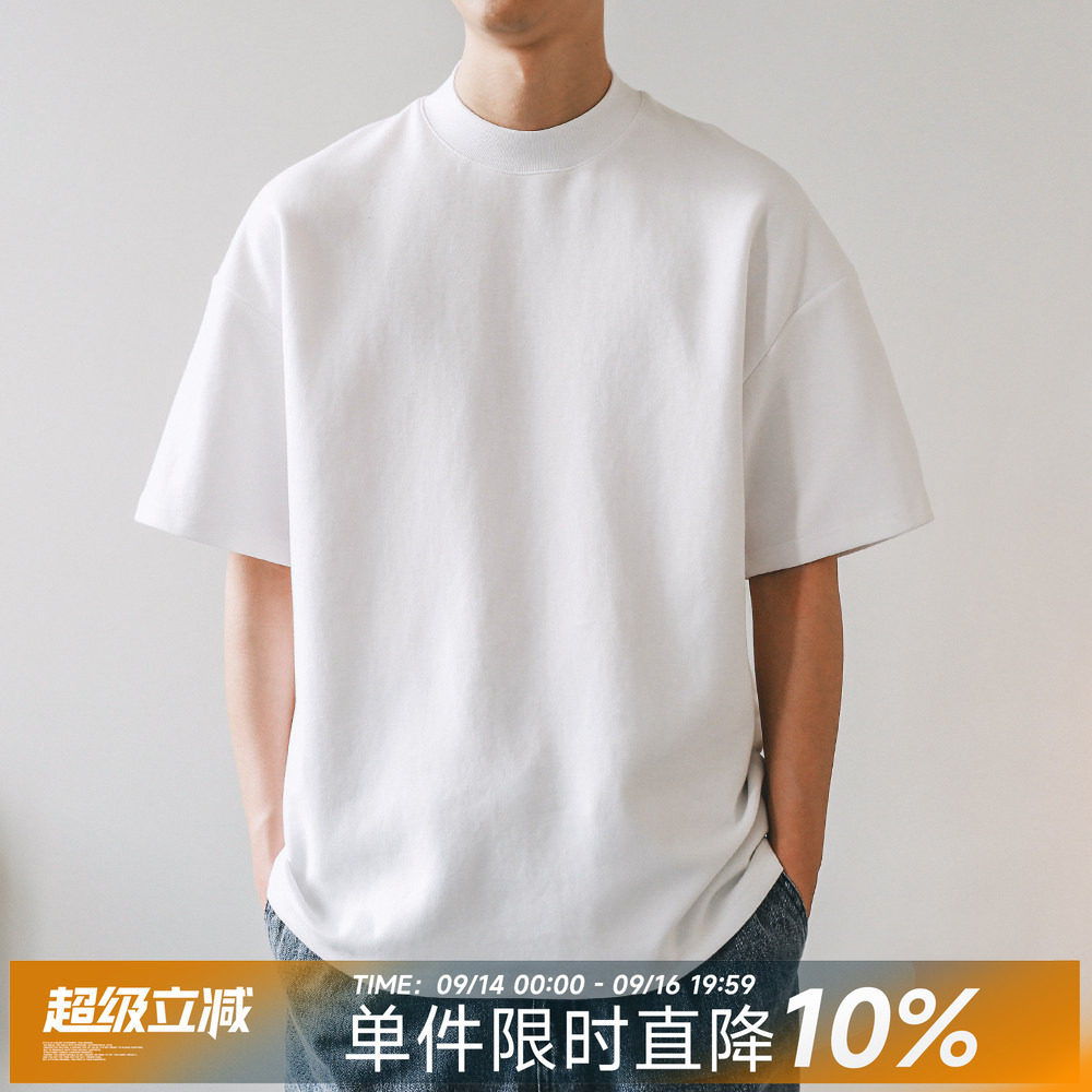 嘿马七作日系纯色短袖T恤图片