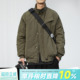 棉衣立领棉服外套潮牌 暗格纹美式 防泼水嘿马七作日系复古冬季 男士