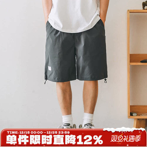 嘿马七作工装五分裤夏季