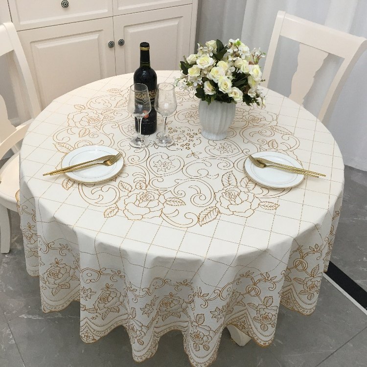 加大圆形桌布防水防油防烫PVC塑料台布免洗饭店酒店家用餐桌布,居家布艺,桌布,淘宝优惠券,粉丝福利购,淘宝优惠卷