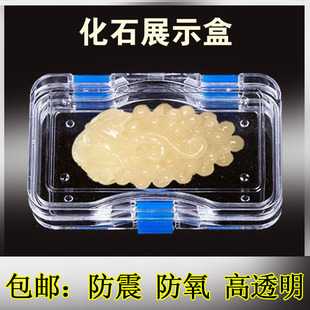 化石展示盒石头收纳盒和田玉盒子收藏展示盒收纳宝石收纳盒裸石