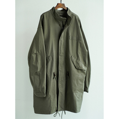 Indigohood经典复古M65Parka大衣宽松罩衣中长款风衣百搭防风外套