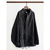 市井蓝染古法泥染手工破坏短版 M65Parka宽松外套泥泞深度做旧风衣