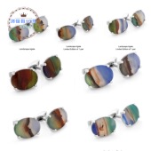 口扣袖 男士 衬衣袖 法式 英国Tateossian 袖 扣限量水墨画铑银 钉