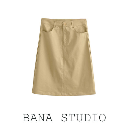 bana外贸出口真品通勤高腰半身裙