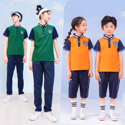 夏季幼儿园园服小学生班服年级服