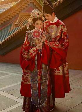 出租明制婚服男女款中式婚礼入场敬酒服婚纱照拍摄走秀活动演出