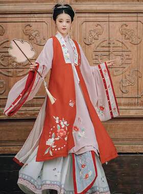 出租汉服女中国风明制汉婚伴娘服端午活动走秀年会演出古风毕业照