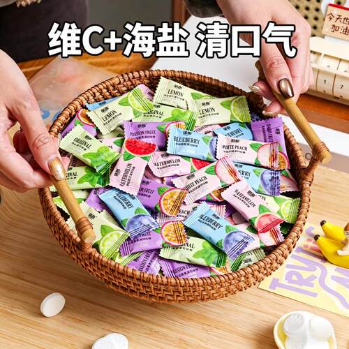 亲劲海盐薄荷味糖混合水果味