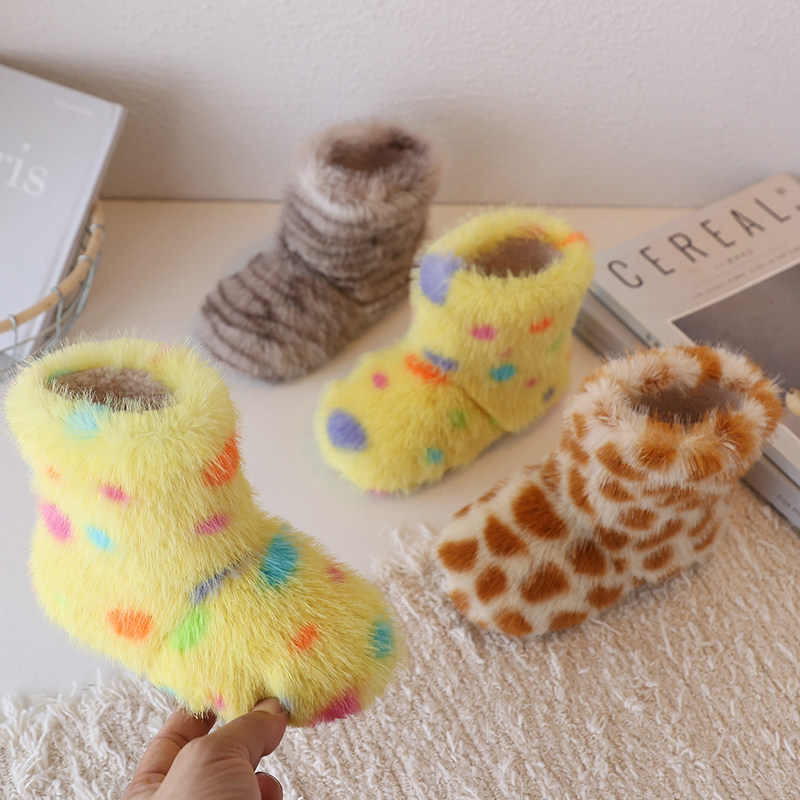 韩版儿童毛毛靴可爱加绒保暖女童雪地靴防滑洋气时髦宝宝棉靴软底,童鞋/婴儿鞋/亲子鞋,棉靴,淘宝优惠券,粉丝福利购,淘宝优惠卷