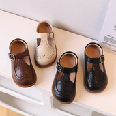 韩国女童小皮鞋 防滑洋气英伦风儿童单鞋 2025春秋季 舒适洋气宝宝鞋