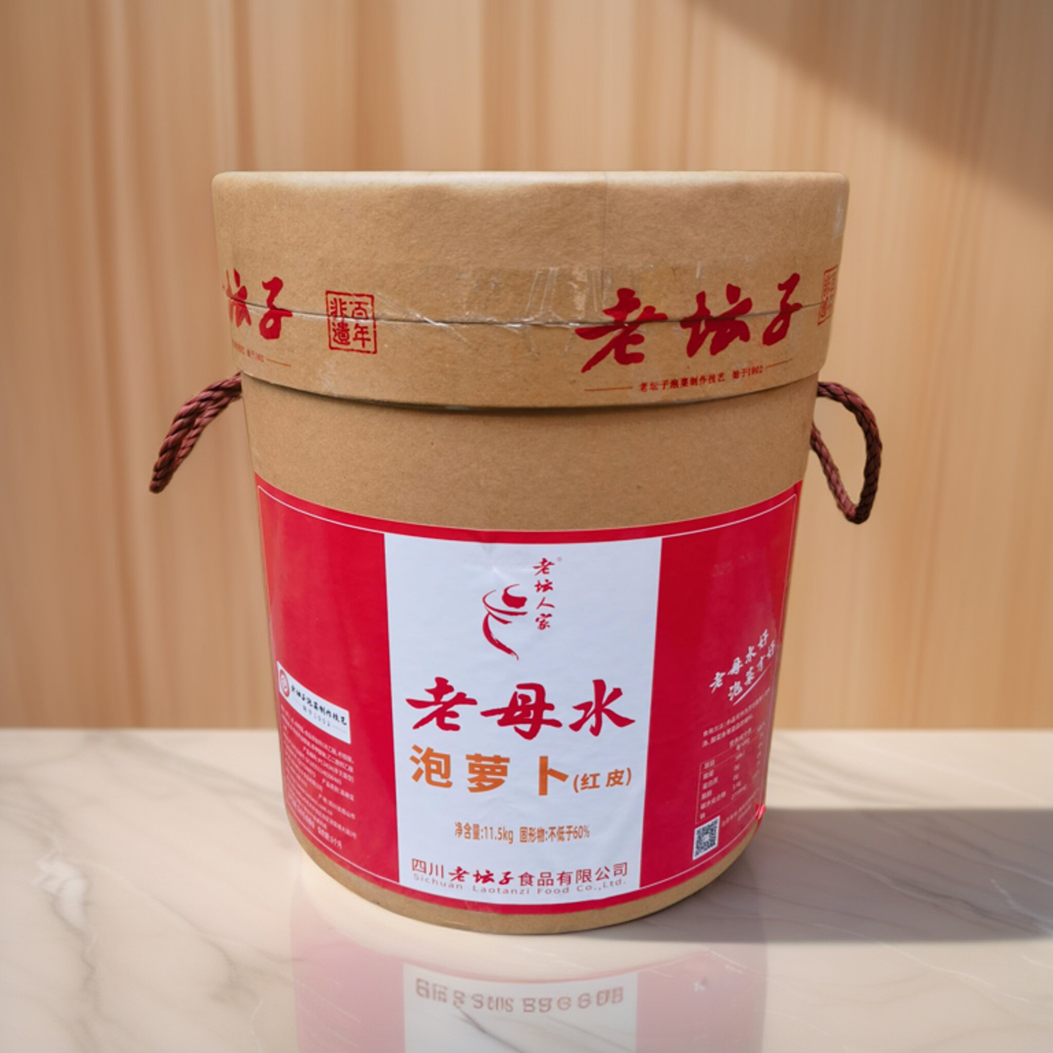老坛人家老母水泡萝卜11.5kg眉山泡菜泡红皮萝卜炒鸡杂老鸭汤商用