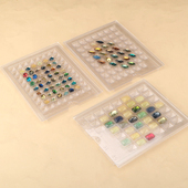 透明塑料裸石盒抽拉式 宝石收纳盒子锆石宝石盒珠宝盒展示盒子裸钻