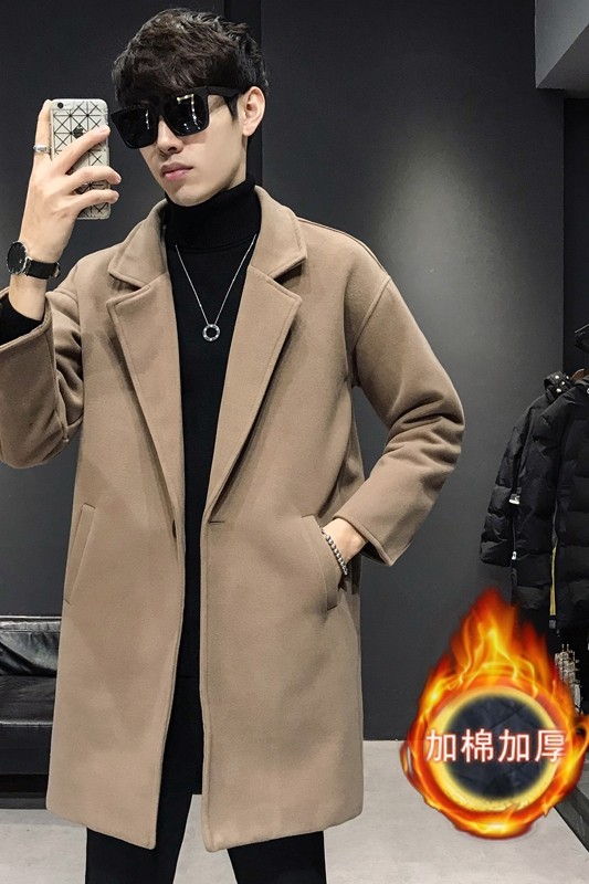 2020毛呢中长款英伦风妮子冬季大衣加棉加厚226-3-DY8006-P105,男装毛呢大衣,星座226-3