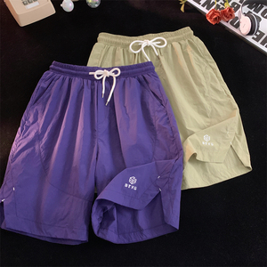 多巴胺短裤男女夏季韩版速干大码宽松百搭五分裤226-3-k9699-P27图片