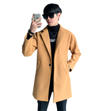 2020店主风冬装中长款呢大衣外套风衣男226-3-D21-P100不起球，男装毛呢大衣，星座226-3
