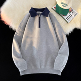 A353-M215-P90品质好货美式拉链翻领套头长袖毛衣秋冬男士针织衫，男装针织衫/毛衣，星座1308-1（原A353）