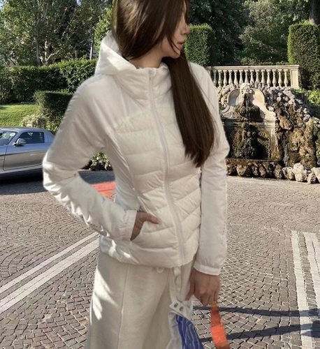 辣妹风羽绒长袖外套上衣