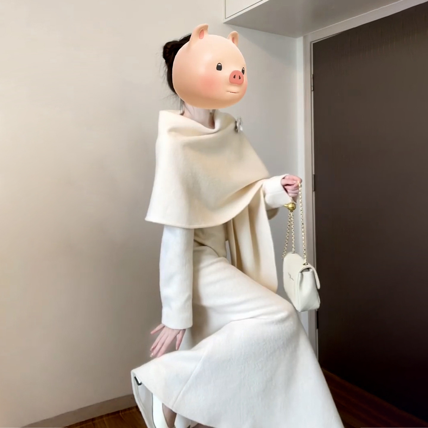 韩系巨好看的白色初夏季连衣裙子女穿搭2026新款出席重要场合长裙