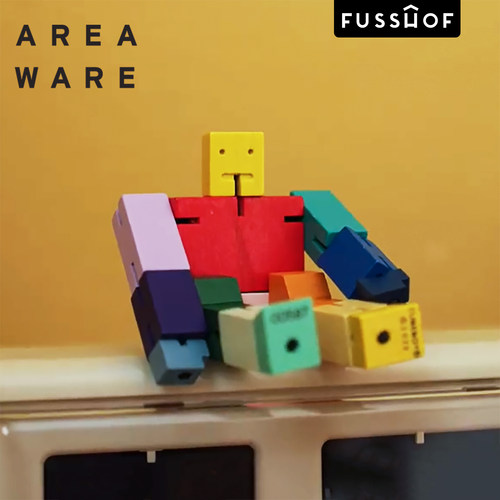 Areaware变形机器人模仿木制玩具