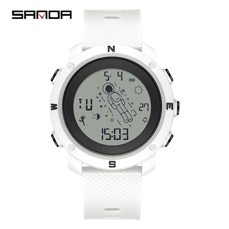 三达新款太空人电子手表男女生休闲腕表直销男生多功能电子表,手表,国产腕表,淘宝优惠券,粉丝福利购,淘宝优惠卷