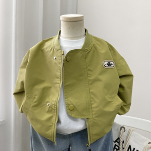 男童春装外套2026新款儿童棒球服夹克男童薄款开春韩版中童小童潮