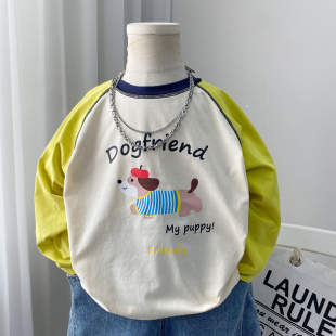 男童长袖t恤春款儿童打底衫薄款韩版男孩宝宝上衣春夏潮中童小童