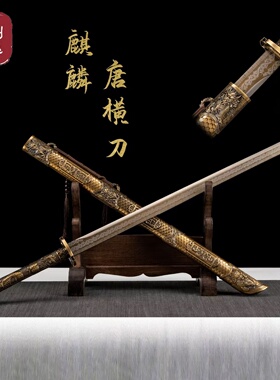 龙泉新款宝剑激光条一体锻打古风