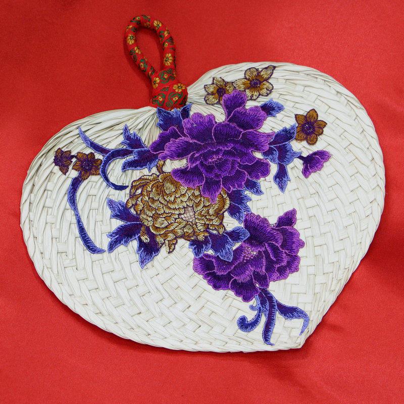 团扇刺绣古典风圆扇中国风汉服古风长柄竹编工艺扇子驱蚊手摇蒲扇,家居饰品,工艺扇/团扇/喜扇/折扇,淘宝优惠券,粉丝福利购,淘宝优惠卷