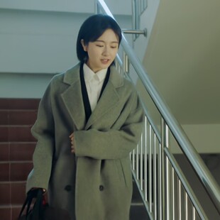 谢谢你温暖我安知雀李兰迪同款双面羊绒大衣女中长款冬季毛呢外套