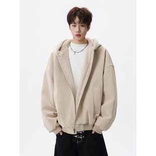 现在就出发白敬亭王安宇同款复古连帽毛领棉服女冬派克服棉衣外套