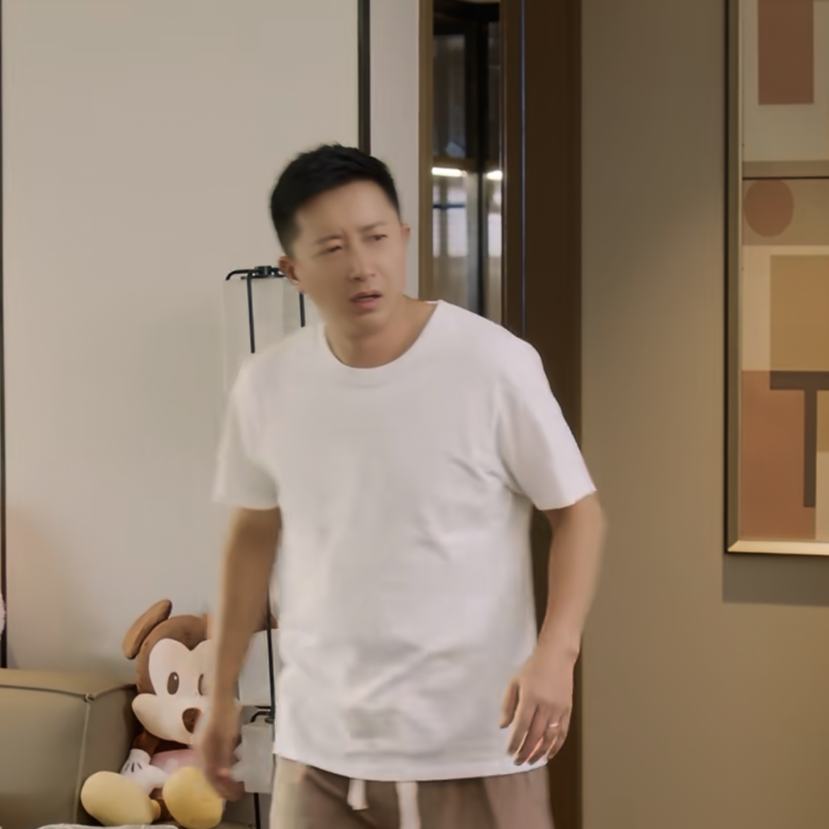 绽放的许开心韩庚梅程奕同款纯棉宽松休闲圆领短袖百搭T恤情侣