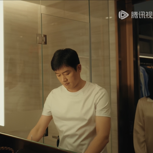 夜色正浓李东明佟大为同款纯棉短袖T恤男宽松日常复古透气上衣男