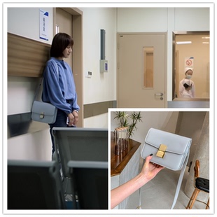 袁泉同款空姐包box豆腐包女新款韩版女士真皮百搭单肩斜跨小方包