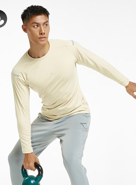 SOSOLEMON秋冬新款健身男运动高弹长袖上衣吸湿排汗修身发热保暖