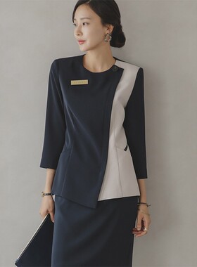 新款韩版美容院师工作服短袖皮肤管理韩式纹绣美甲师技师职业套装