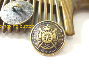 复古青古铜色金属纽扣双狮图案风衣西服纽扣扣子专卖21mm15mm