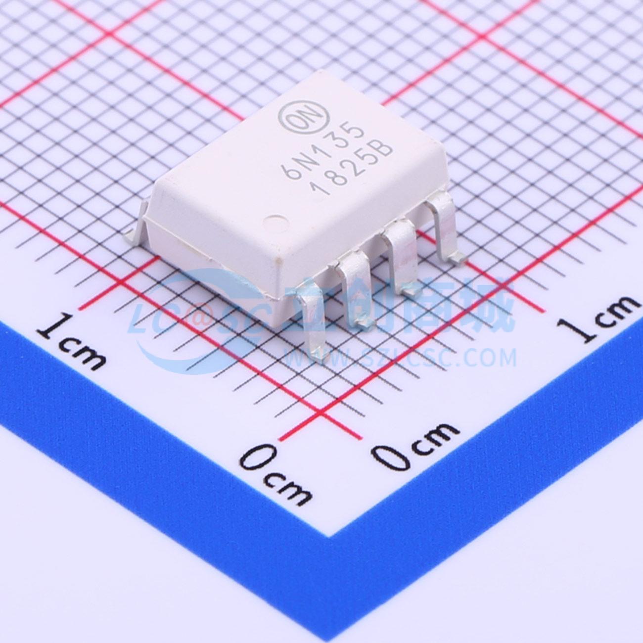 6N135SDM SOP-8-2.54mm 逻辑输出光耦 onsemi(安森美)全新原装 电