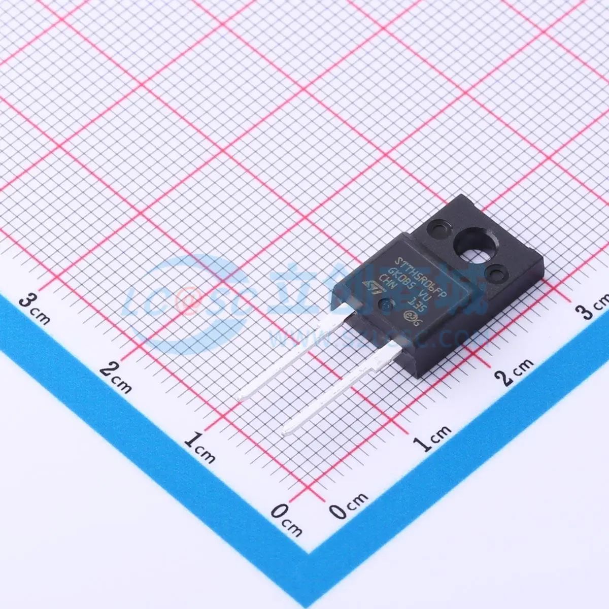 STTH5R06FP TO-220FP-AC 快恢复/高效率二极管 ST(意法半导体)全