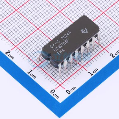 CD4051BF CDIP-16 信号开关/编解码器/多路复用器 TI(德州仪器)原