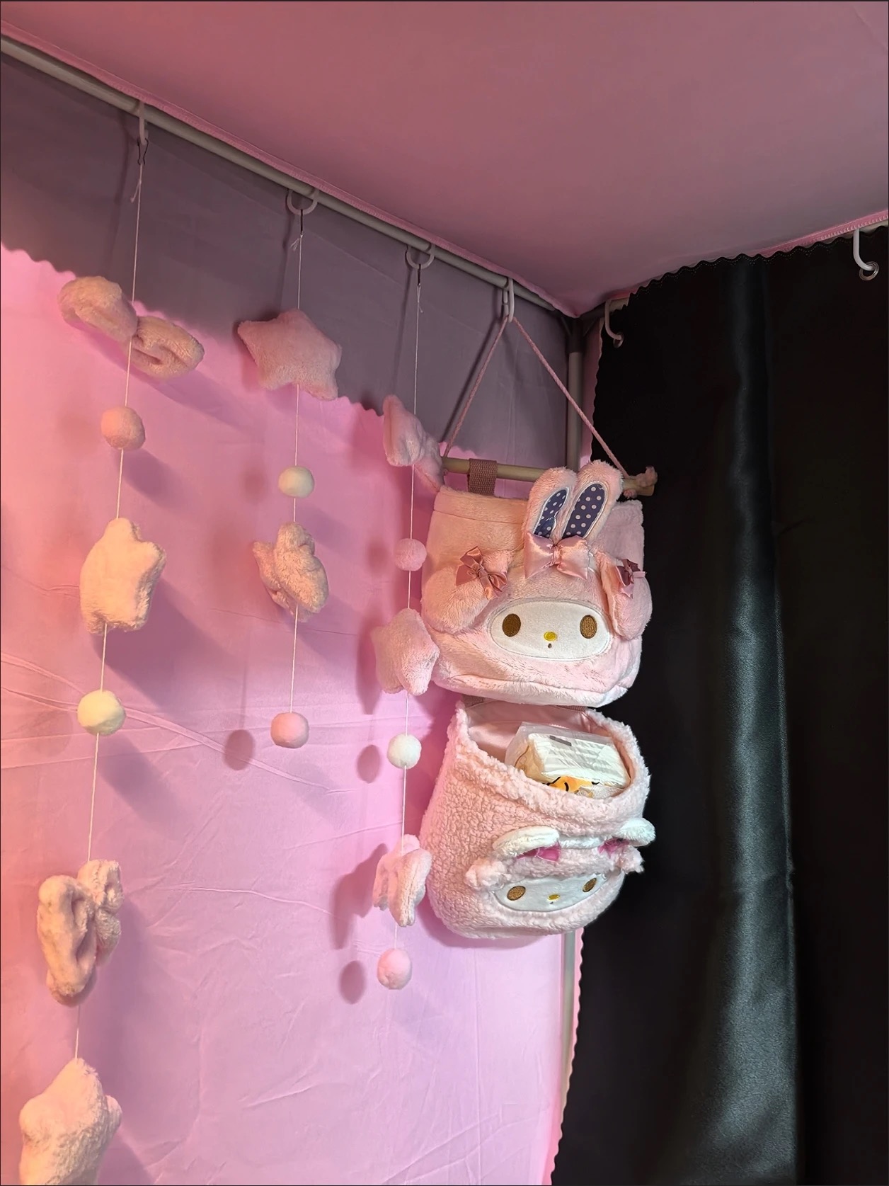 卡通可爱门后挂墙宿舍墙上收纳袋收纳包小袋子少女心床头挂袋