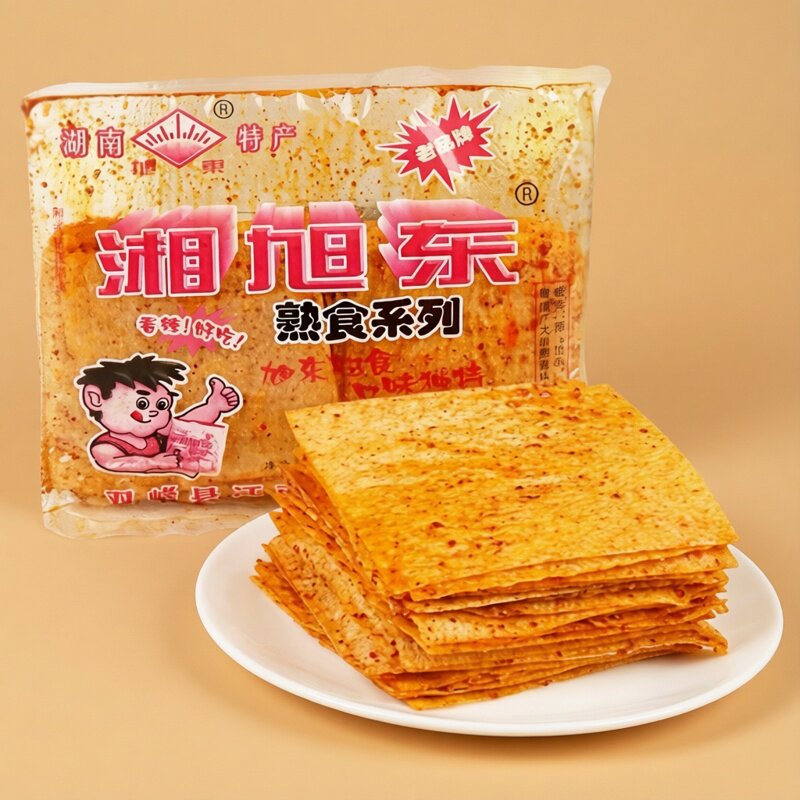 湘旭东大包装辣味豆腐干88g湖南特产袋装休闲零食儿时旭东麻辣片