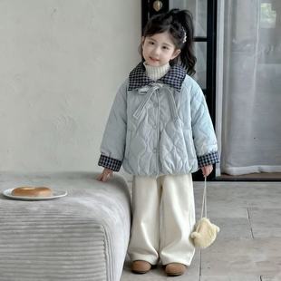 女童棉服2025中大童加厚冬装儿童外套洋气新款棉衣森系加绒外套