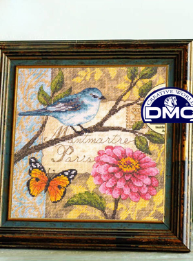 2024新品法国DMC十字绣DIM70-65103鸟语花香欧式田园无印花刺绣