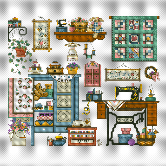 满68元包邮妮妮手工十字绣刺绣